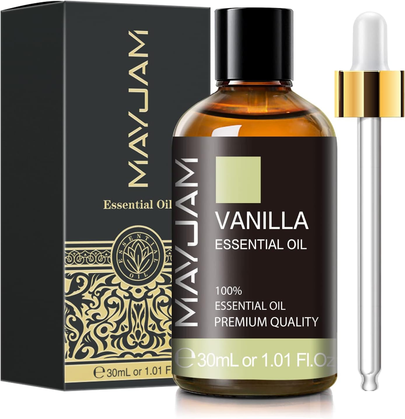 Vanilla Essential Oil 30Ml/1.01Fl.Oz,  Premium Vanilla Oils for Aromatherapy, Diffuser, Soap Making, Candle Making, Long Lasting Scents